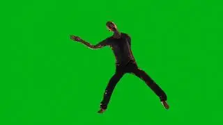 Zombie dancing green screen