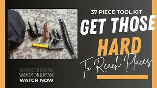 37-Piece Flexible Drill Bit Ext Set 🔧 Reach Tight Spots with Universal Socket & Right-Angle Tools