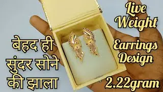 Gold Earrings Design Daily Wear 2022 With Price || Light Weight Gold Earrings Design 2022