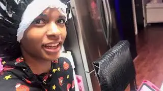 Day 2  How to do a natural hair silk press on 4C hair 