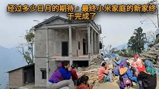 我家在新家过春节。经过许多日子的期待，我们的新家终于建好了