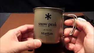 The Snow Peak 450 Titanium Single Wall Cup