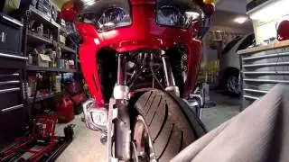 Goldwing GL1800 Superbrace Fork Stabilizer installation footage