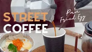 ASMR Cafe Vlog Street Coffee Slow Bar | Tasty Inside | Small business ideas | Street Food Thailand