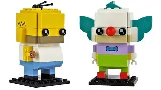 Обзор LEGO Homer Simpson & Krusty the Clown Brickheadz 41632!