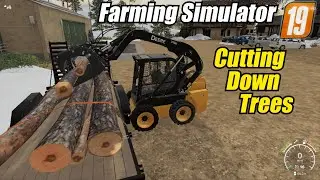 FS19 Cutting Down Trees | Picking Up Truck Parts