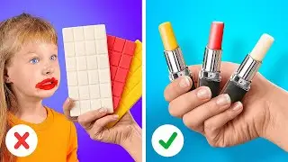 EDIBLE LIPSTICK?! 💄 CLEVER PARENTING HACKS WITH FOOD