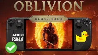 Oblivion Remastered on Steam Deck | FSR 4 | Lossless Scaling Performance Test