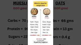 Muesli vs Oats: Which is the best for weight loss? #fatburningsecrets #weightlossdiet  #weightloss