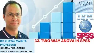 33. Двусторонний дисперсионный анализ в IBM SPSS || Доктор Дхавал Махета