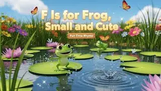 F &mdash; это лягушка 🐸💚✨ ​​| Короткая и милая песенка для изучения алфавита для детей 🌈🔤