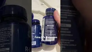 Spot fake Life extension vitamins.