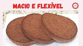 PÃO DE LÓ DE CHOCOLATE FOFINHO FORMA 20x10