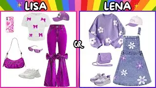 LISA or LENA 💖 Fashion Edition | Choose Your Favorite Style!