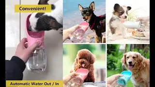 Portable Pet Dog Cat Water Bottle Dispenser Review