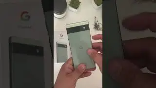 Pixel 6a Unboxing (Sage)! #google #pixel6a #shorts