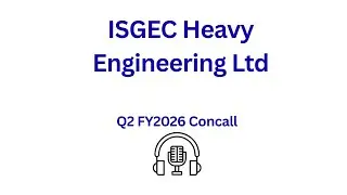 ISGEC Heavy Engineering Ltd Q2 FY 2026 Earnings Conference Call