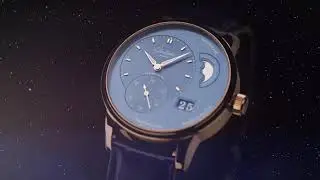Glash&uuml;tte Original PanoMaticLunar with deep blue handmade dial - Exceptional craft skills