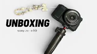 UNBOXING DA MINHA NOVA CÂMERA SONY ZE-V10