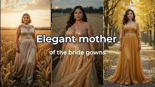 Autumn Elegance: Couture Dresses for Mothers of the Bride 🍁✨