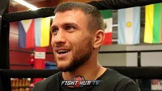 VASYL LOMACHENKO SPEAKS ON SEEING MCGREGOR-KHABIB BRAWL IN PERSON
