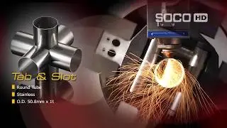 Tube Laser Cutting Machine (Tab + Slot) , SOCO Machinery, 和和機械 2D+3D 雷射切管切割技術