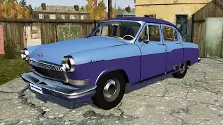 BeamNG.drive - GAZ-21 Volga 1962 - Car Show Test Drive Crash . 4K 60fps.