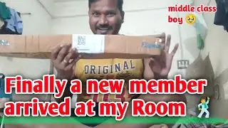 Middle class boy 🥹 Finally a new member arrived at my room 🕺🕺🕺 My first vlog #myfirstvlog 
