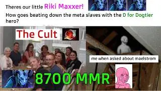 8700 MMR Riki - beating down carries with offlane riki if they don't give it up til they do.