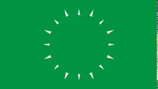 Circle Burst Assets Green Screen  Circle 6 Slow