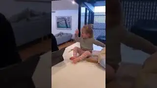 David Warner having fun with his children.