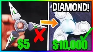 $10,000 DIAMOND FIDGET SPINNER!! MOST EXPENSIVE FIDGET SPINNERS!