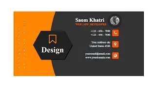 advertise business card using polygon with box shadow in CSS only
