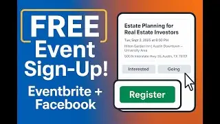 How to Set Up Free Event Registration with Eventbrite & Facebook (Step-by-Step)