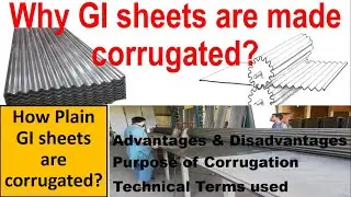 How and Why metal sheets are made corrugated?