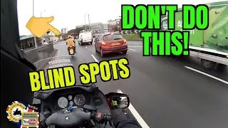 Riding in blindspots can kill : (what not to do)
