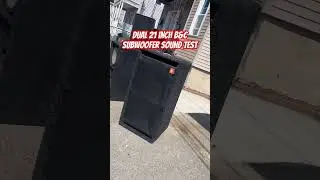 B&C 21 inch subwoofe sound test