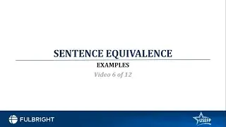 GRE Verbal | Part 6 | USEFP