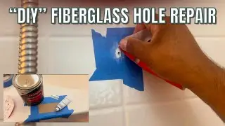 HOW TO REPAIR A FIBERGLASS HOLE IN SHOWER | DIY Simple Fix for small hole in a fiberglass shower