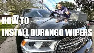 HOW TO INSTALL DODGE DURANGO WIPER BLADES - REPLACE CHANGE WIPERS #dodge #durango #diy