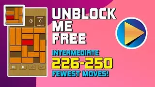 Unblock Me FREE Intermediate Levels 226 to 250 Walkthrough [100% Perfect!]