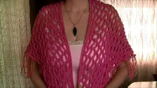 How to crochet a triangle shawl, easy and elegant