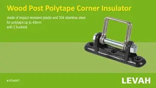 6 -Polytape Corner Insulator, Wood Post Polytape Corner Insulator, Polytape Corner Insulator