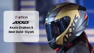 Axxis Draken S &ndash; Mat Gold-Siyah  Kask İncelemesi