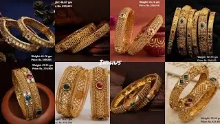 Latest Gold bangles designs 2021 with weight and price| gold Antique jewellery collection #Indhus