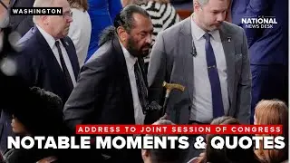 Top moments and quotes from Trump's address to Congress