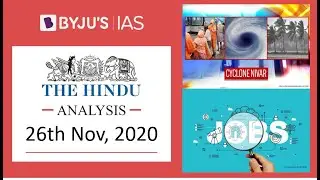 'The Hindu' Analysis for 26th November, 2020. (Current Affairs for UPSC/IAS)
