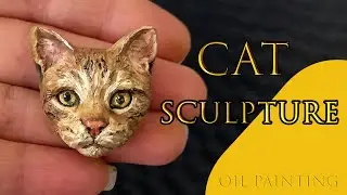 Mini Cat Sculpting and Oil Painting: Artistic Expression