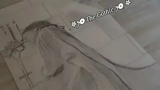 The Gothic Vow | Pencil Sketch Art 🖤✝️ by
