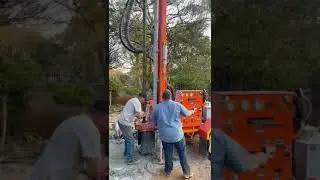 Removing drill rod and hydraulic head tilt